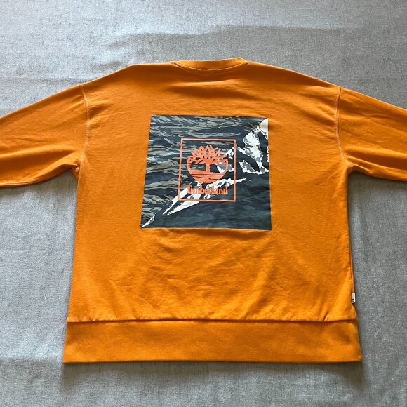 Timberland Sweatshirt Men XL Orange Pullover Year Of The Tiger Chinese New Year - Picture 1 of 9